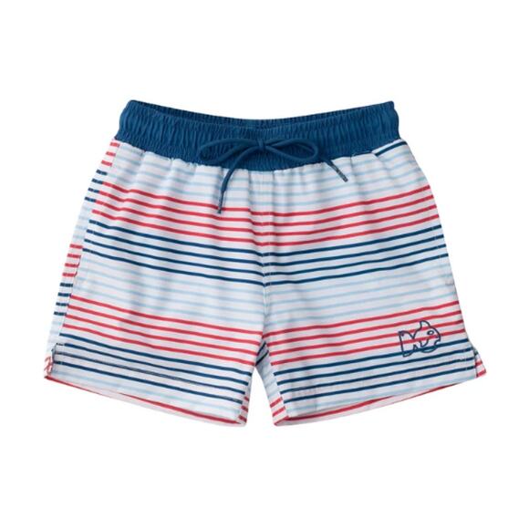 Prodoh Boys American Stripe Print Boogie Board Swim Trunk Size 6 - Picture 1 of 7